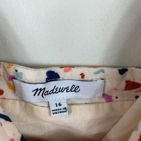 Madewell Square-Neck Tank Midi Dress in Terrazzo - Size 16 - Picture 4 of 9